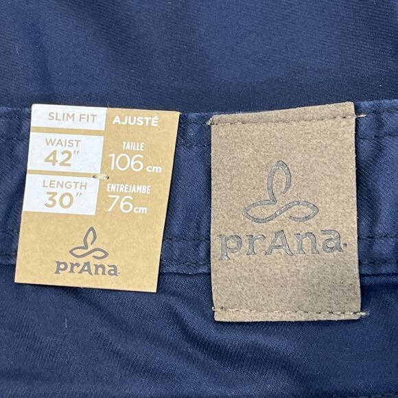 Prana Bridger NEW Jeans Pants Mens 42 x 30 Blue Slim Straight Gorpcore Organic - Picture 11 of 13
